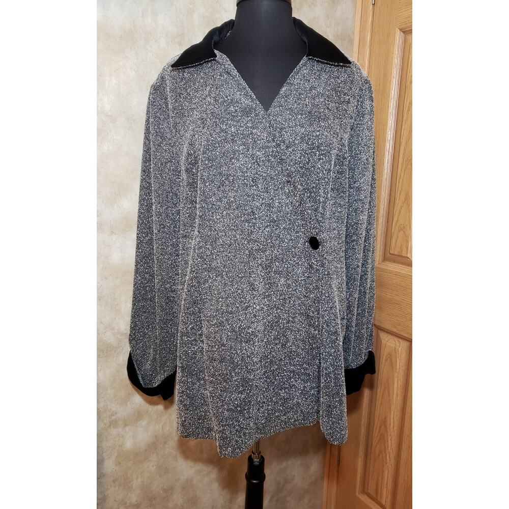 Giorgio Fiorlini size 20 vintage gray and black Coat